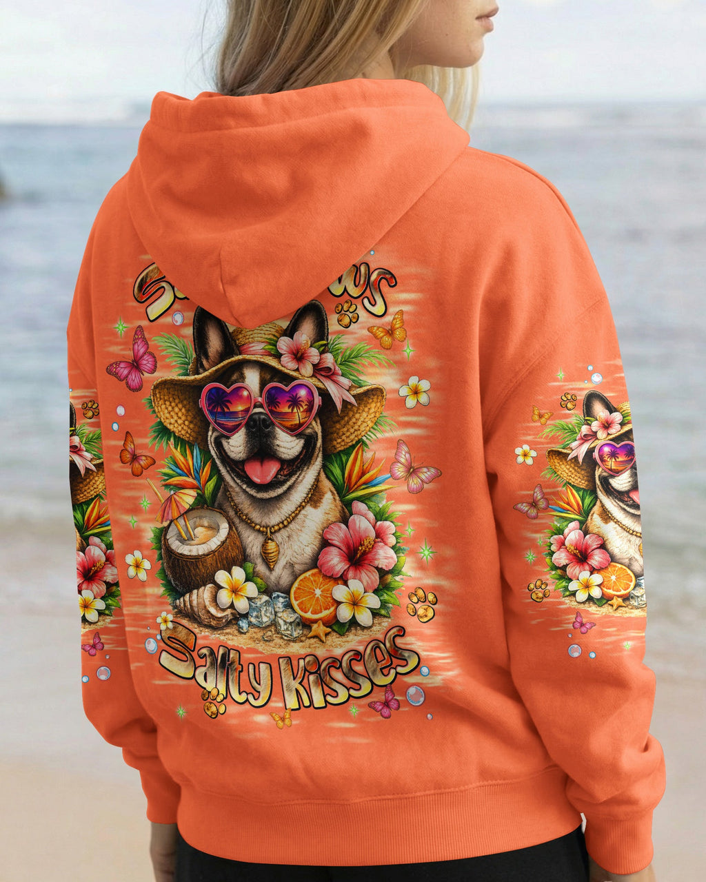 SANDY PAWS AND SALTY KISSES FRENCH BULLDOG ALL OVER PRINT - TLNT1905261