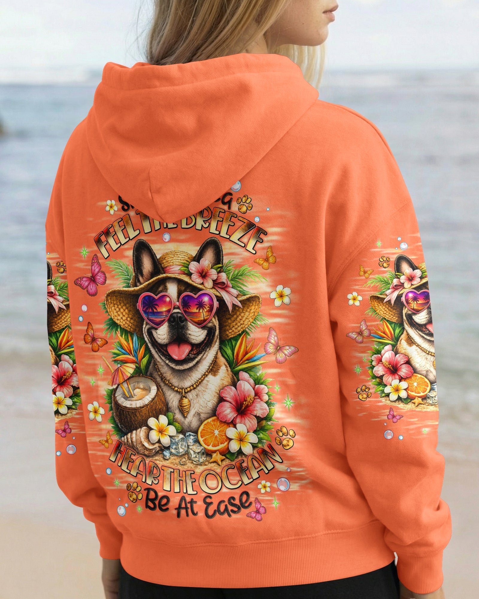 SMELL THE SEA FEEL THE BREEZE FRENCH BULLDOG ALL OVER PRINT - TLNT1106262
