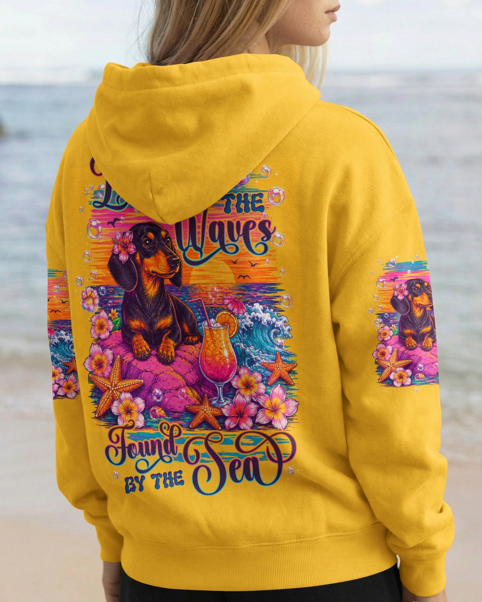 LOST IN THE WAVES DACHSHUND DOG ALL OVER PRINT - TLTW22805264