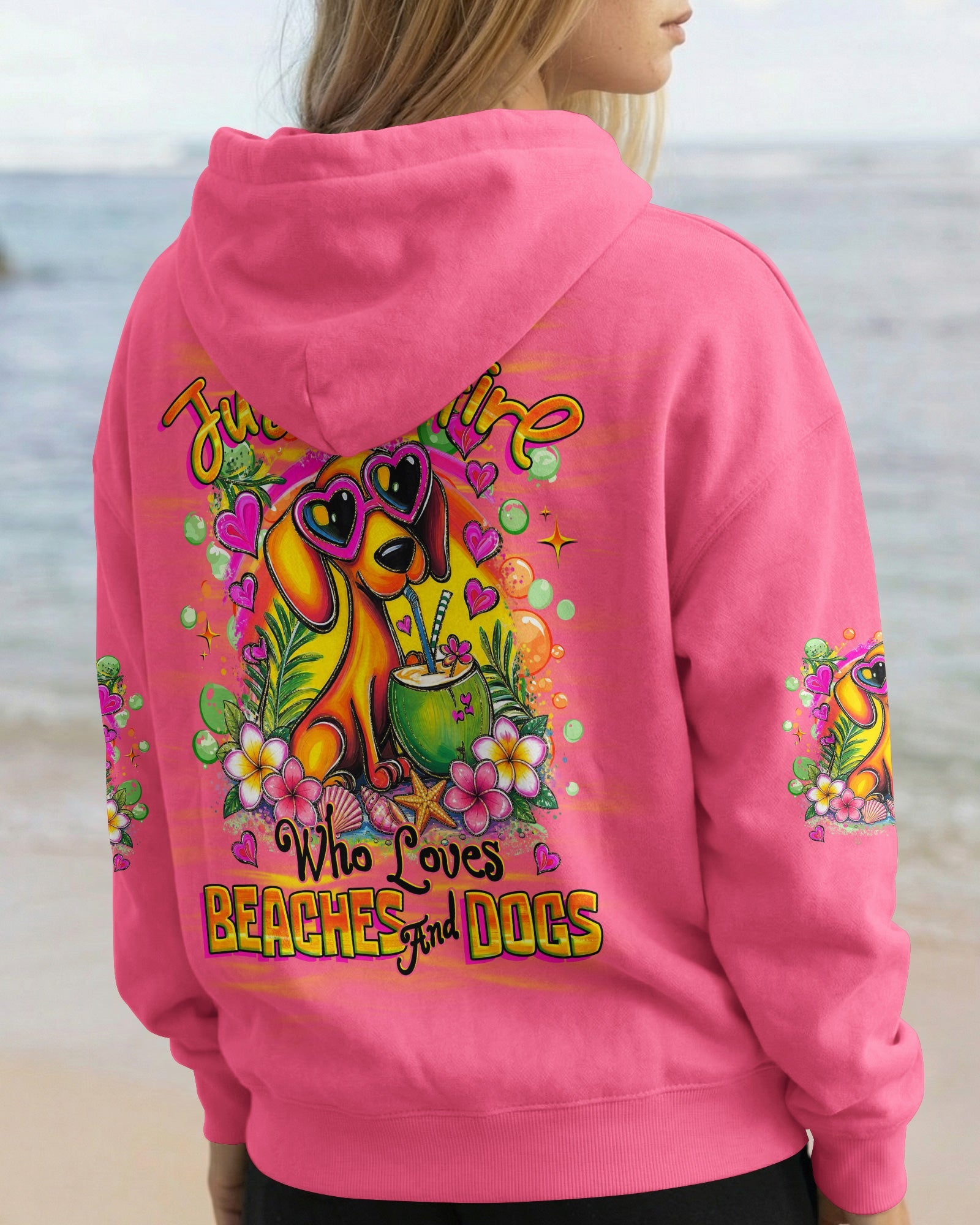 JUST A GIRL WHO LOVES DACHSHUND DOG ALL OVER PRINT - TLHG0405265