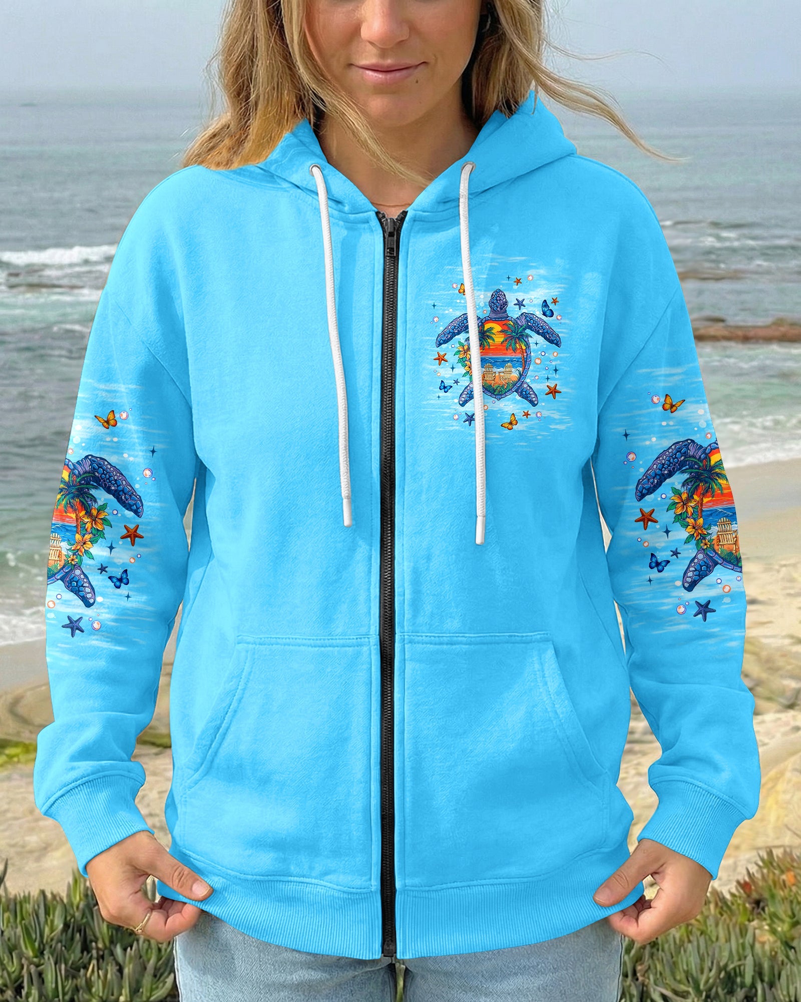SALTWATER HEALS EVERYTHING TURTLE ALL OVER PRINT   - TLNT0406263