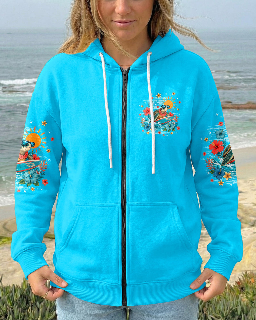 I WAS MADE FOR SUNNY DAYS TURTLE ALL OVER PRINT - TYPQ1506262
