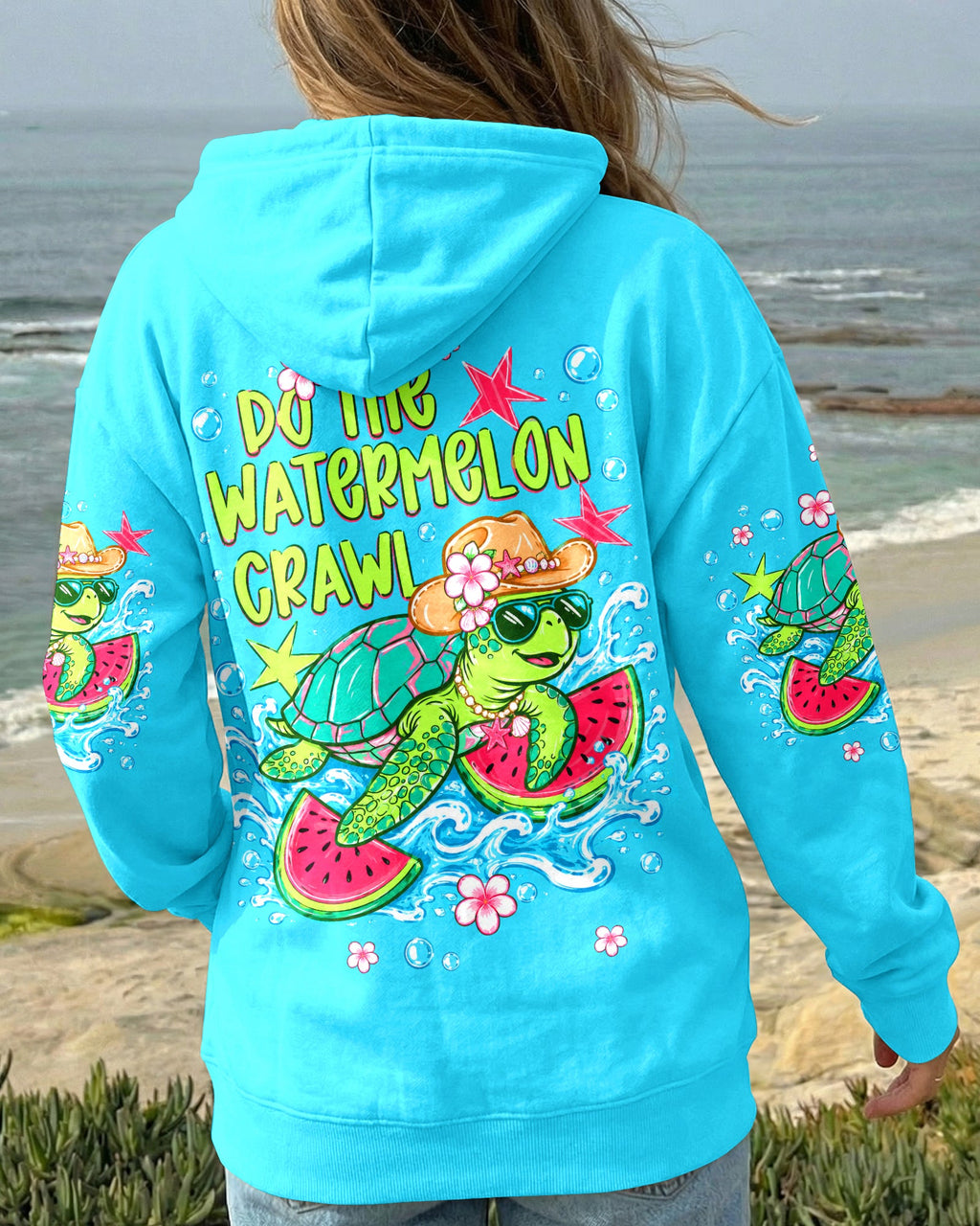 DO THE WATERMELON CRAWL TURTLE ALL OVER PRINT - TLTW1306261