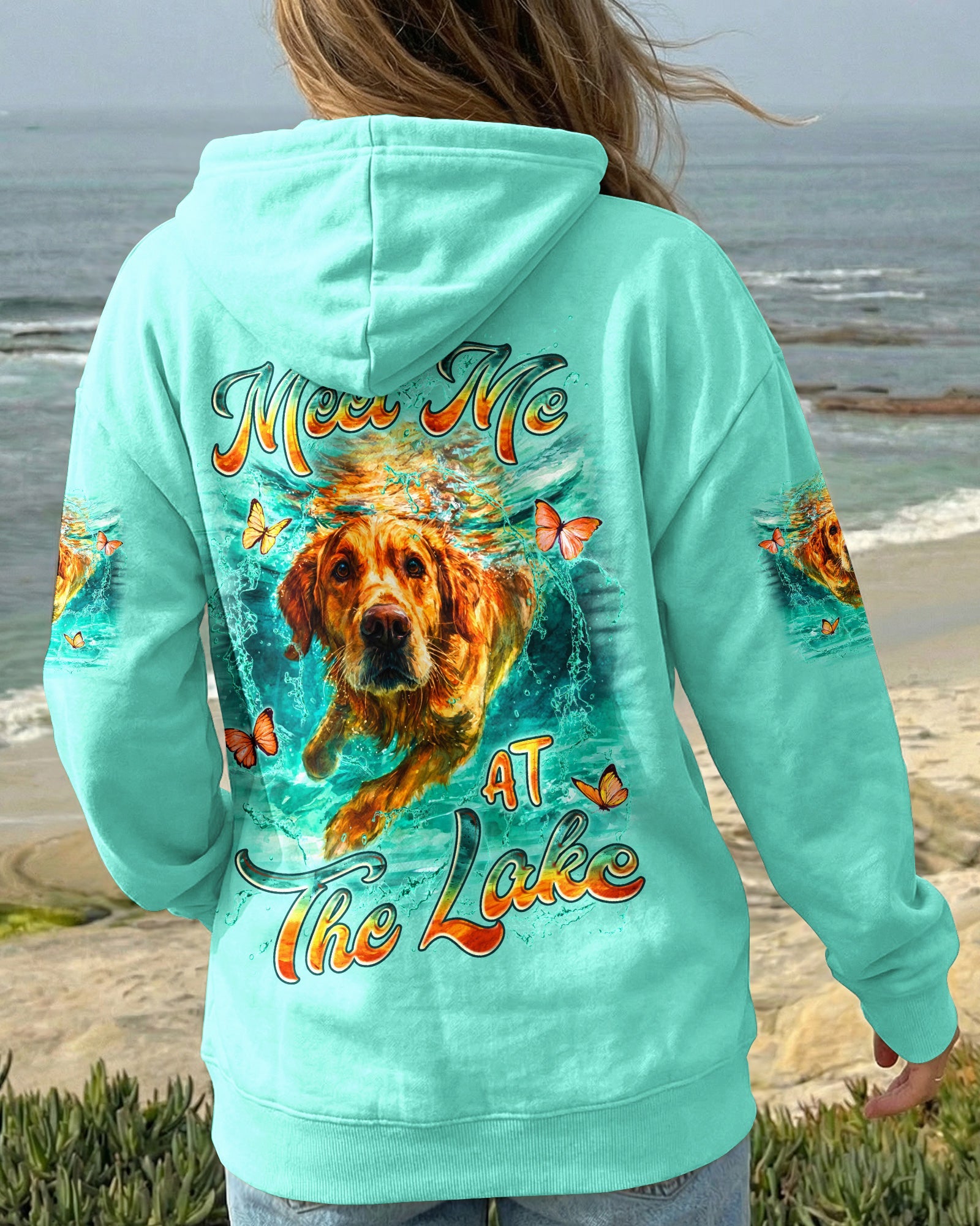 MEET ME AT THE LAKE GOLDEN RETRIEVER DOG ALL OVER PRINT - TYLN225262