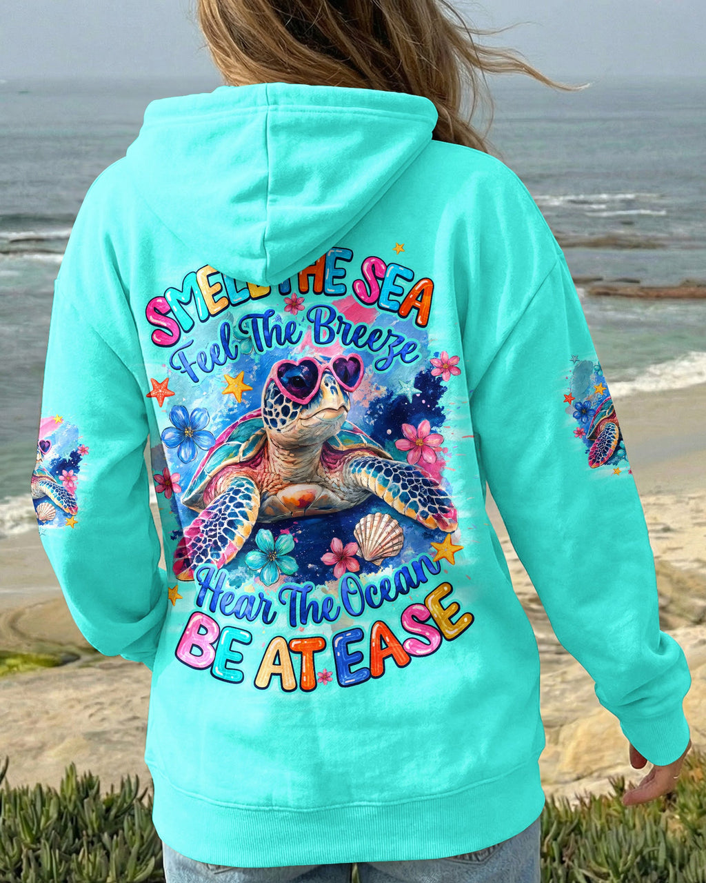SMELL THE SEA TURTLE ALL OVER PRINT - TYQY1806262