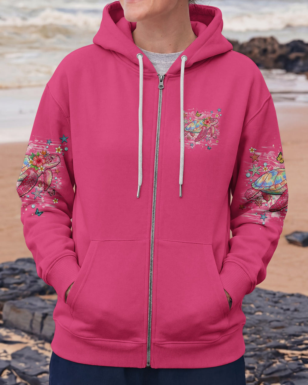 TURTLE KISSES STARFISH WISHES ALL OVER PRINT -  TLHN1606264