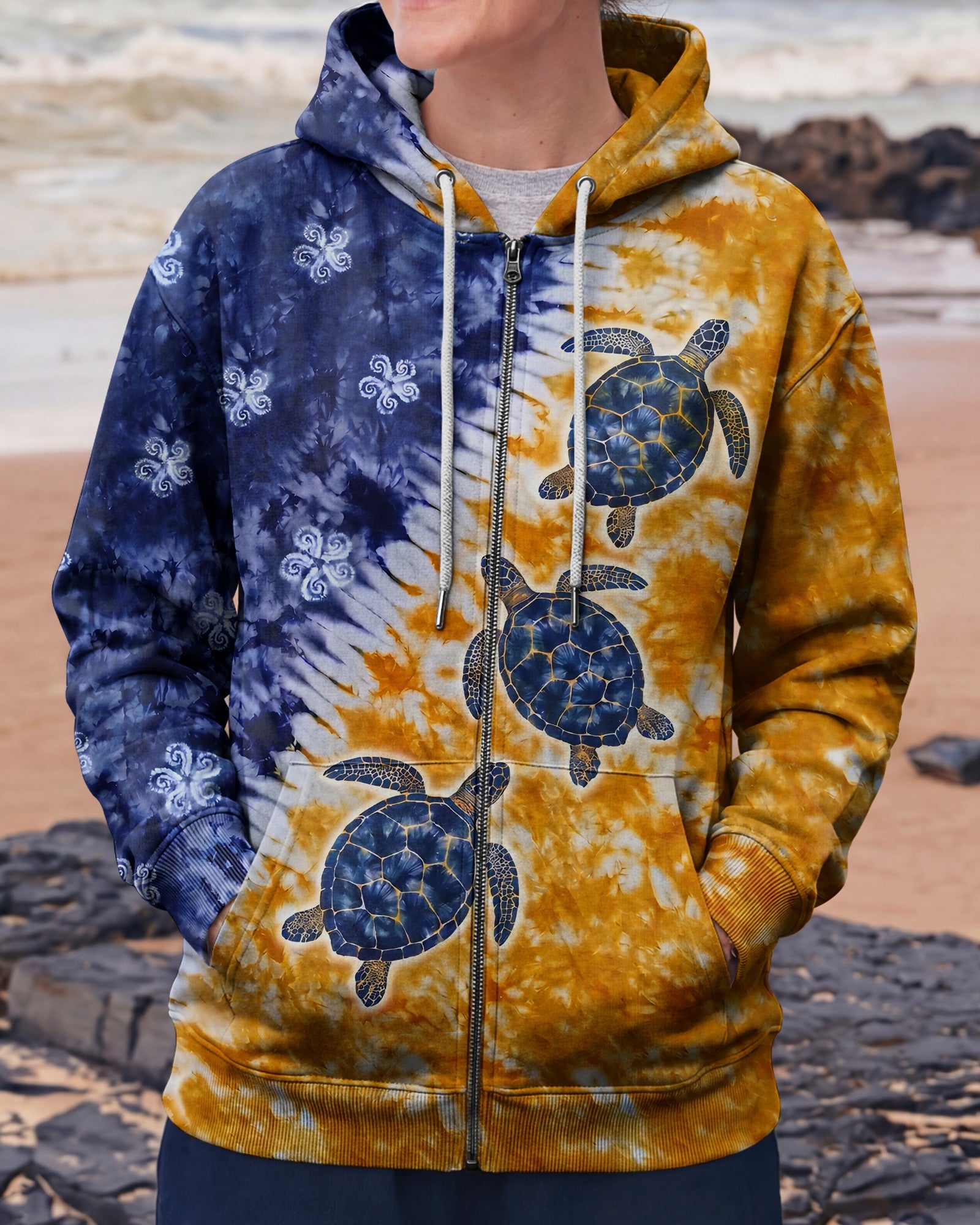 SUNLIT SEA TURTLE DRIFT ALL OVER PRINT - TYPQ0307263