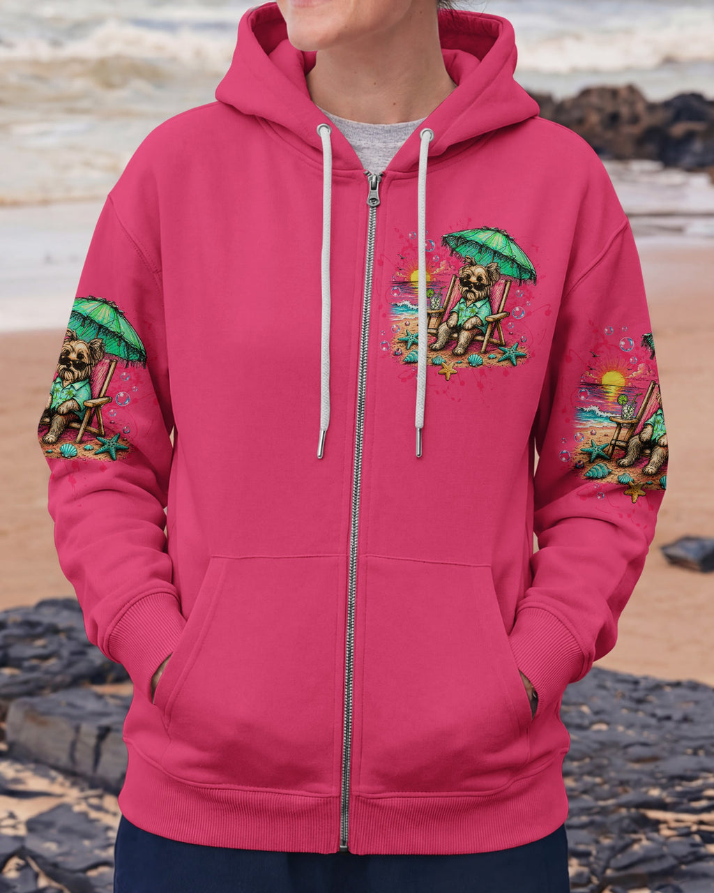 SANDY PAWS SUNKISSED NOSE YORKIE DOG ALL OVER PRINT - TLTW2205264