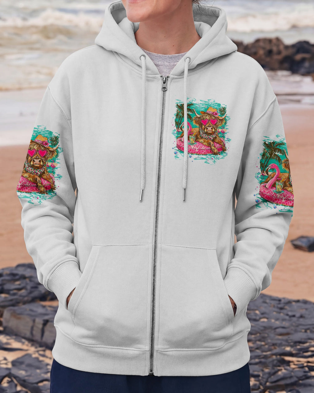 STAY SALTY HEIFERS COW BEACH ALL OVER PRINT  - TLTW1905261
