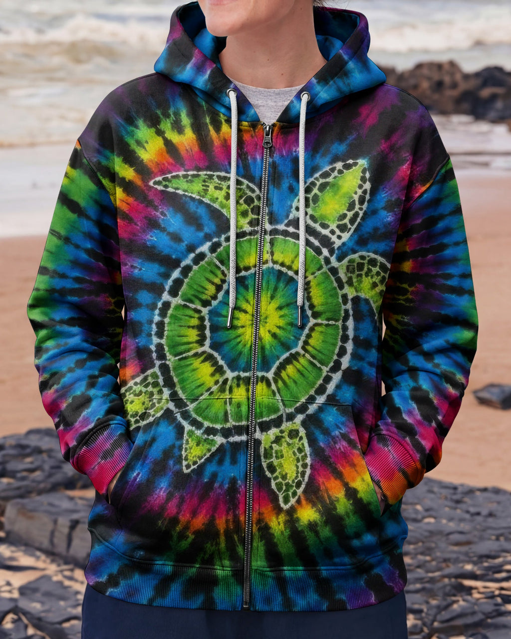 COLORFUL SEA TURTLE  ALL OVER PRINT - TLTW1205261