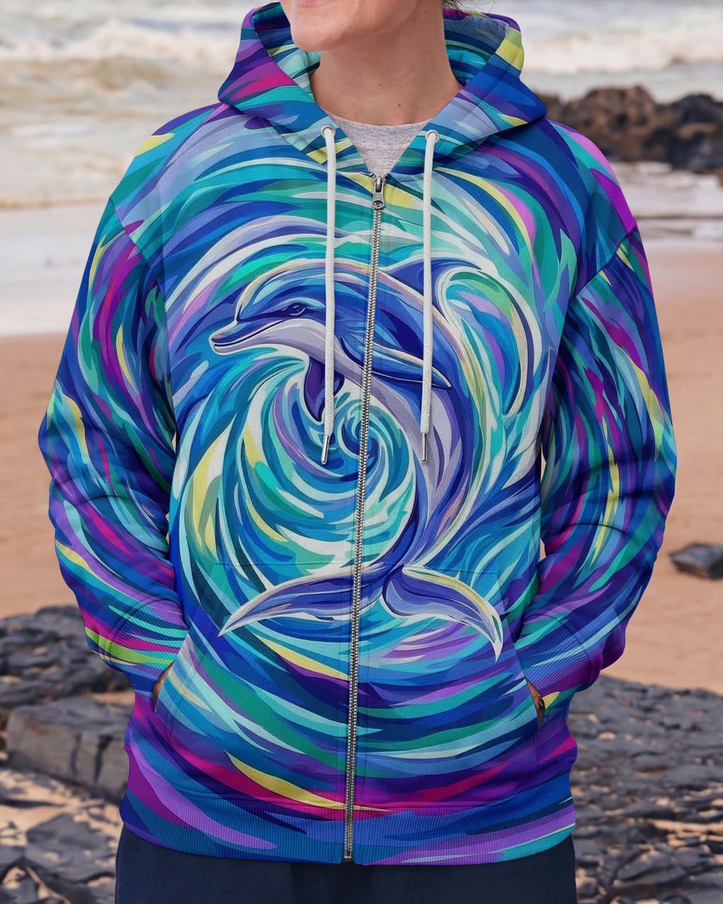 OCEAN SPIRIT DOLPHIN ALL OVER PRINT - TYLN0605261