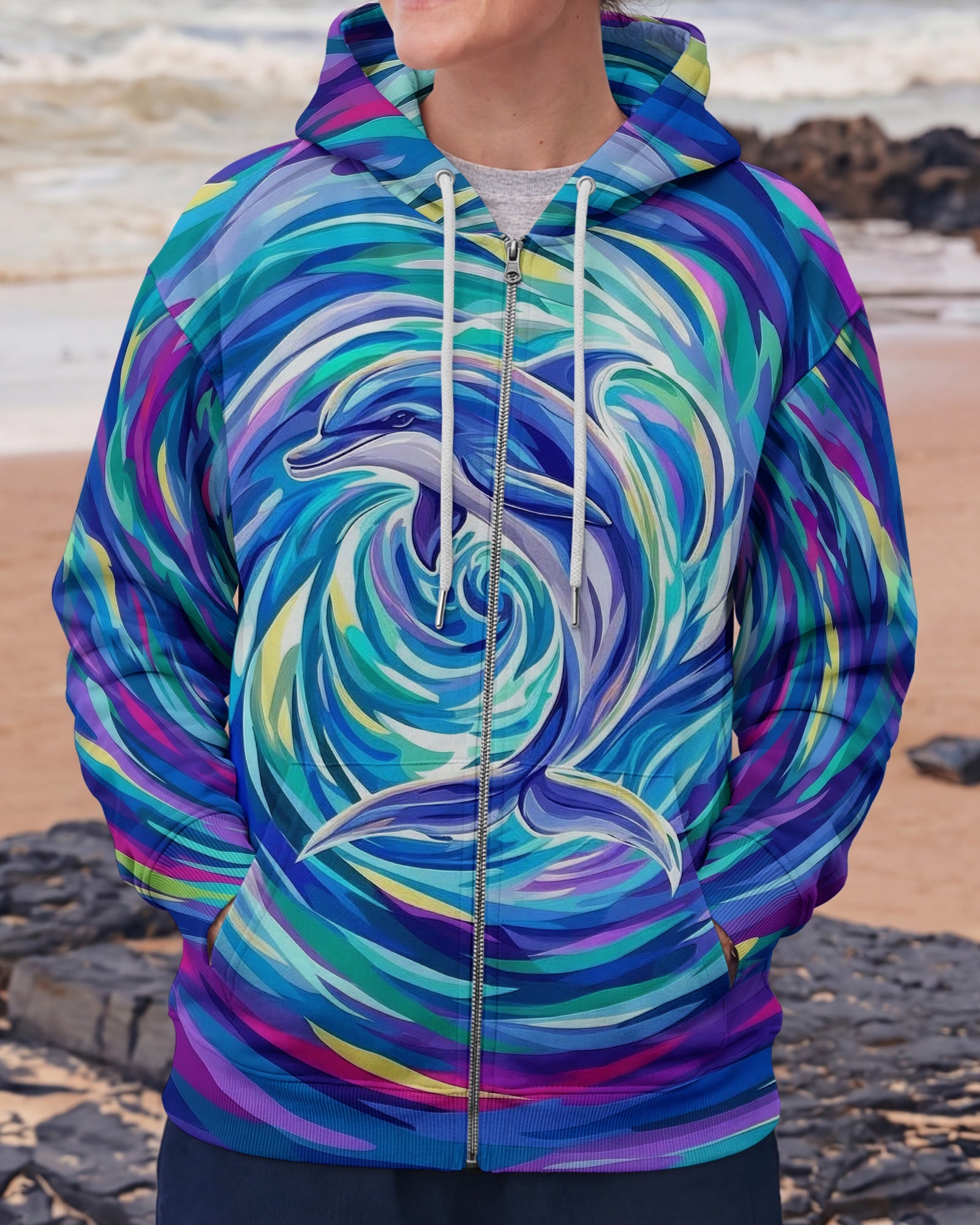 OCEAN SPIRIT DOLPHIN ALL OVER PRINT - TYLN0605261