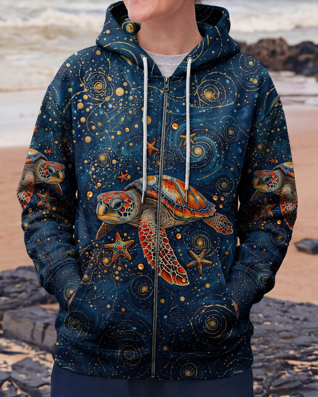 SALTWATER HEALS EVERYTHING TURTLE ALL OVER PRINT  - TLNT1304262