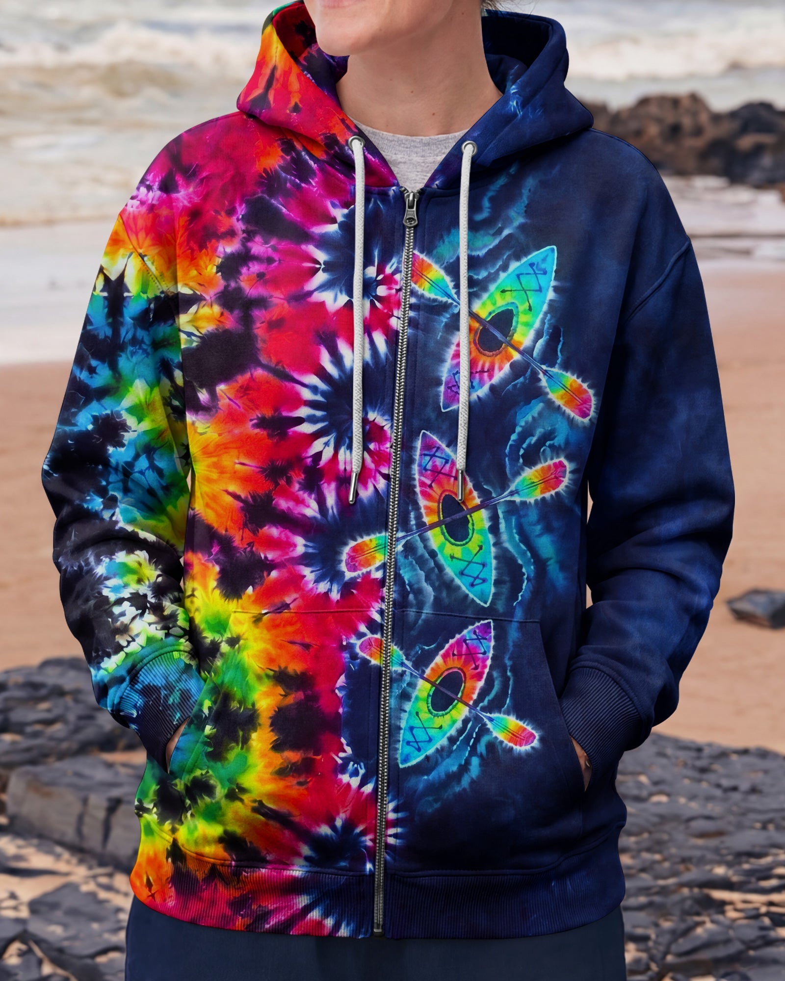 KAYAK WAVES COLORFUL BURST ALL OVER PRINT  - TLNO0607262