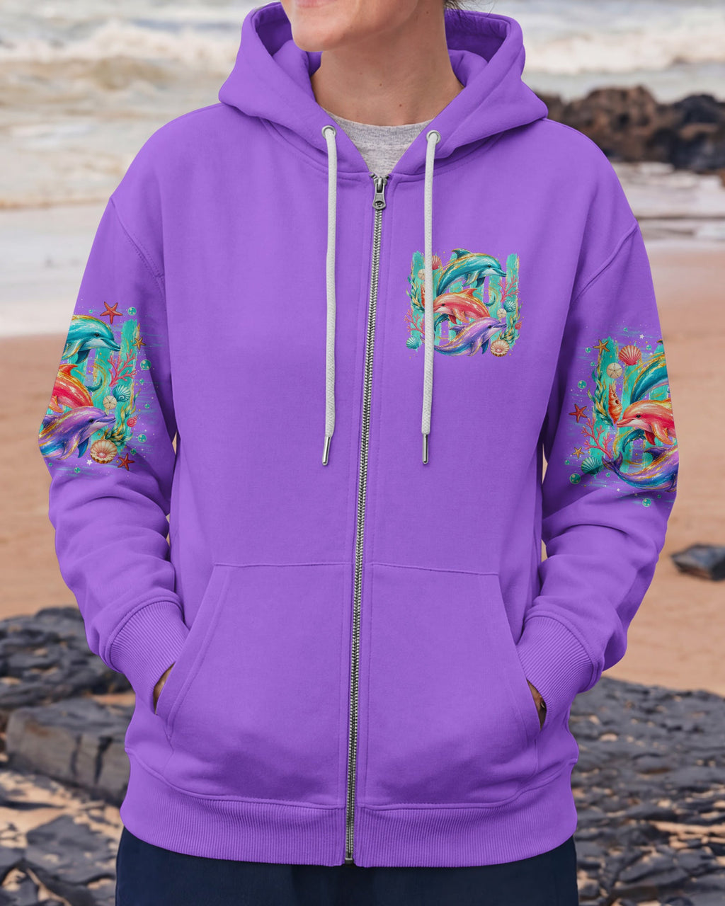 OCEAN WISHES DOLPHIN KISSES ALL OVER PRINT  - TLNO0206262
