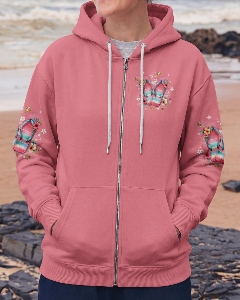KINDA GIRL FLIP FLOPS ALL OVER PRINT - TYPQ0804261