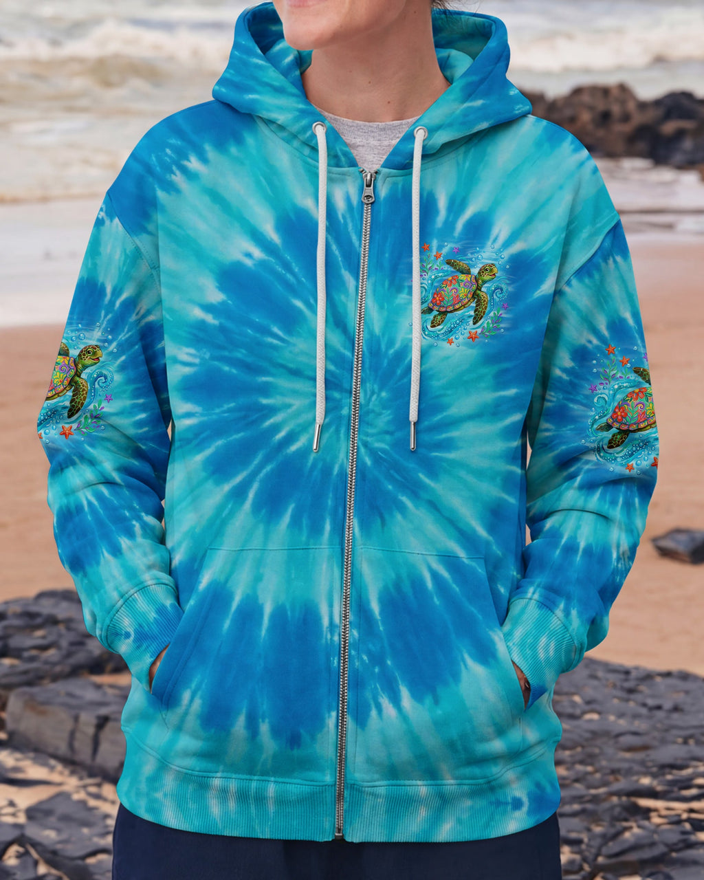 THE VOICE OF THE SEA SPEAKS TO THE SOUL TURTLE ALL OVER PRINT - TYQY2404263
