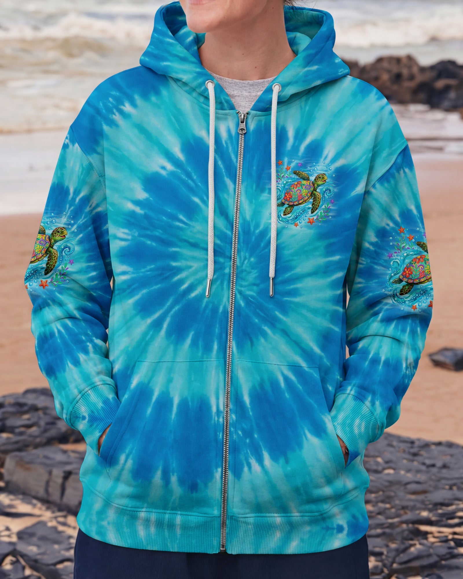THE VOICE OF THE SEA SPEAKS TO THE SOUL TURTLE ALL OVER PRINT - TYQY2404263