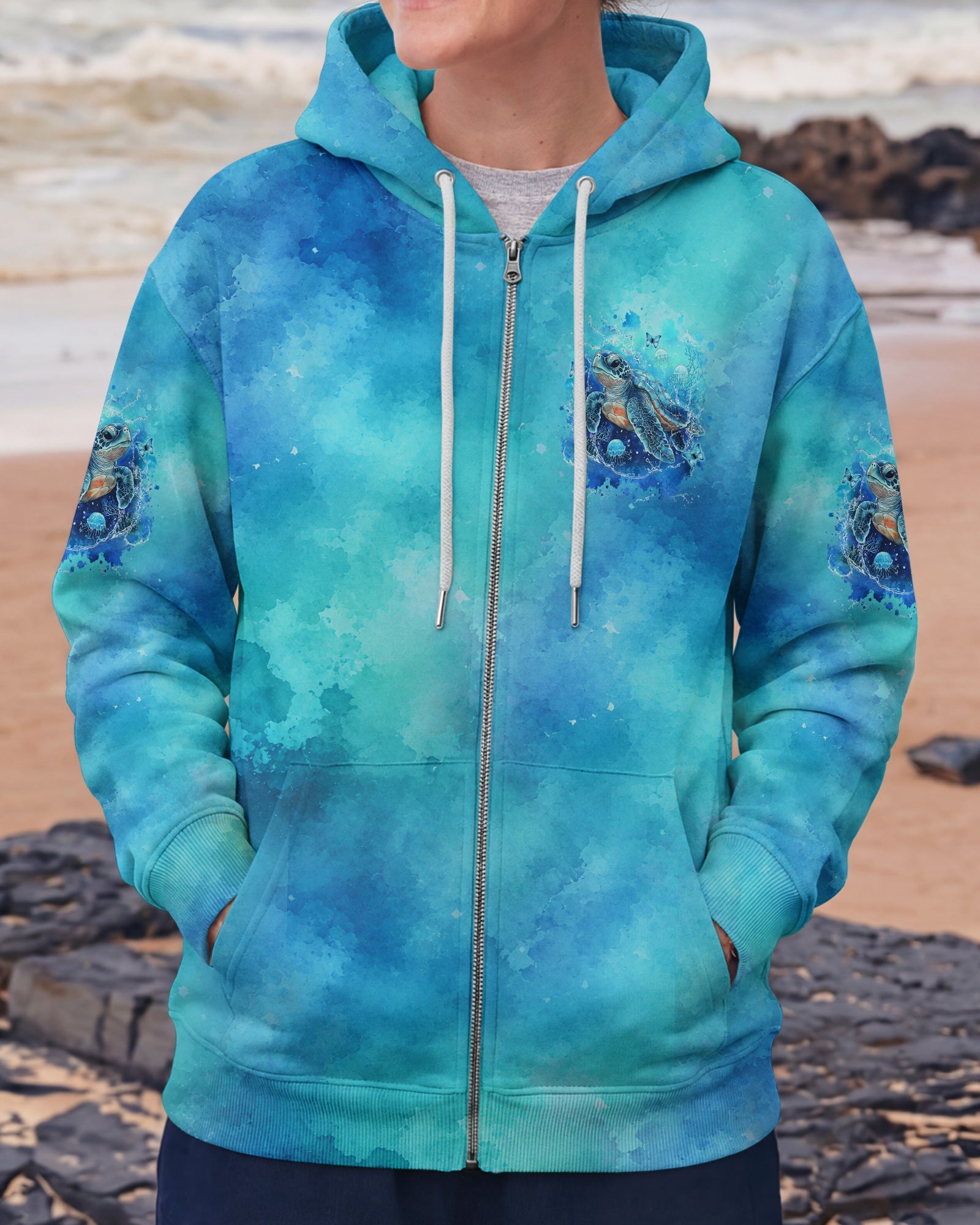 SALTWATER HEALS EVERYTHING TURTLE ALL OVER PRINT - TYLN0607263