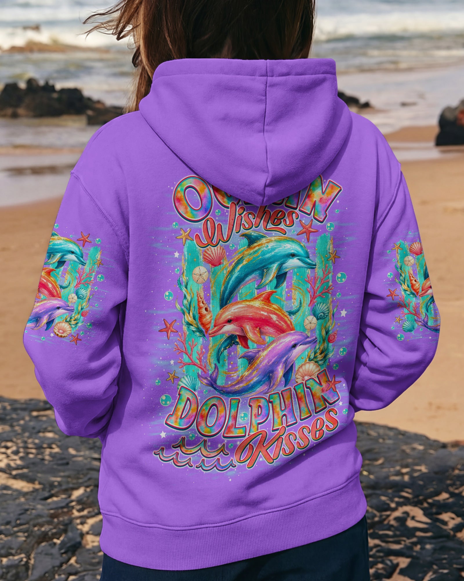 OCEAN WISHES DOLPHIN KISSES ALL OVER PRINT  - TLNO0206262
