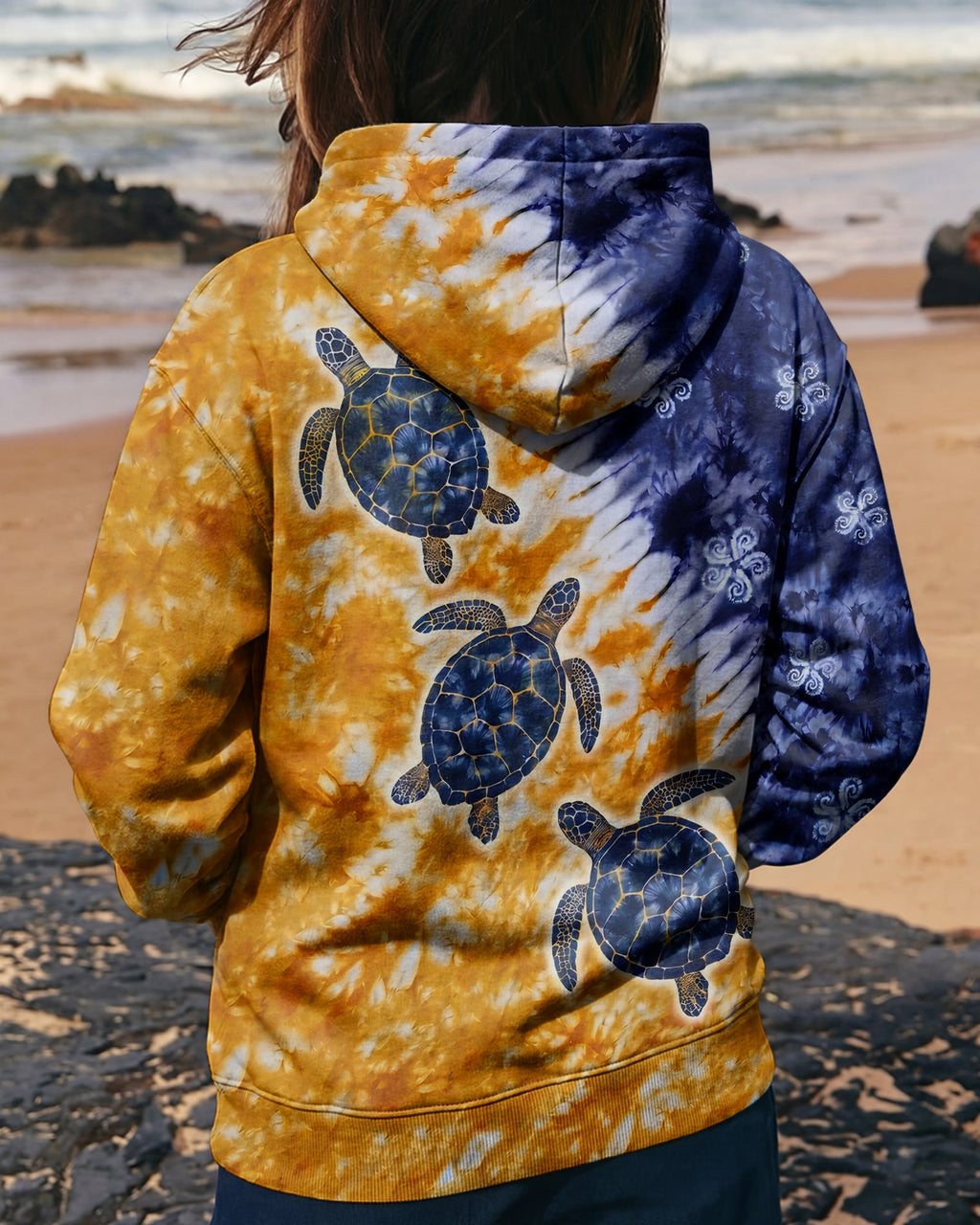 SUNLIT SEA TURTLE DRIFT ALL OVER PRINT - TYPQ0307263