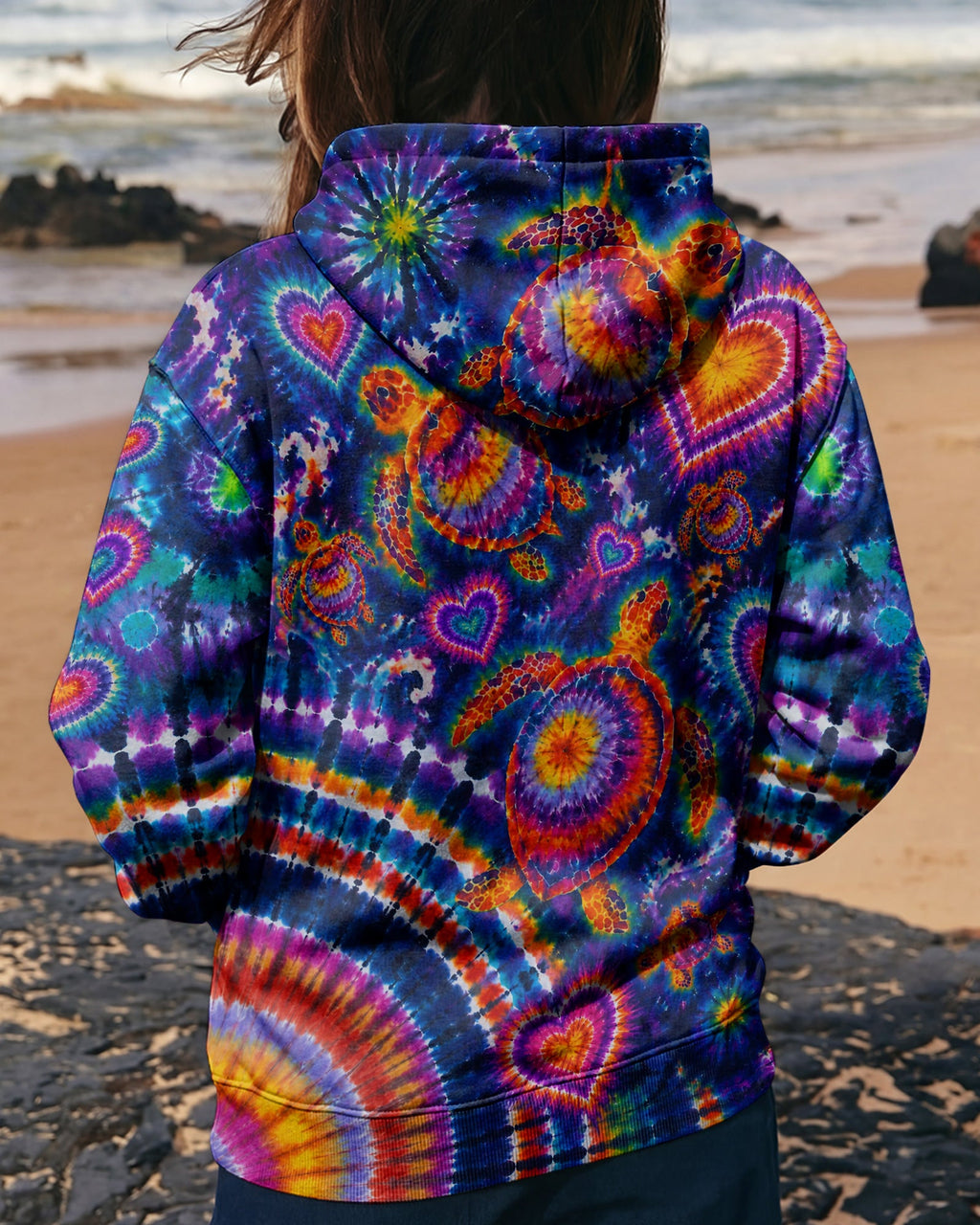 RADIANT SEA TURTLE HEARTS COLORFUL ALL OVER PRINT- KMTM0107261