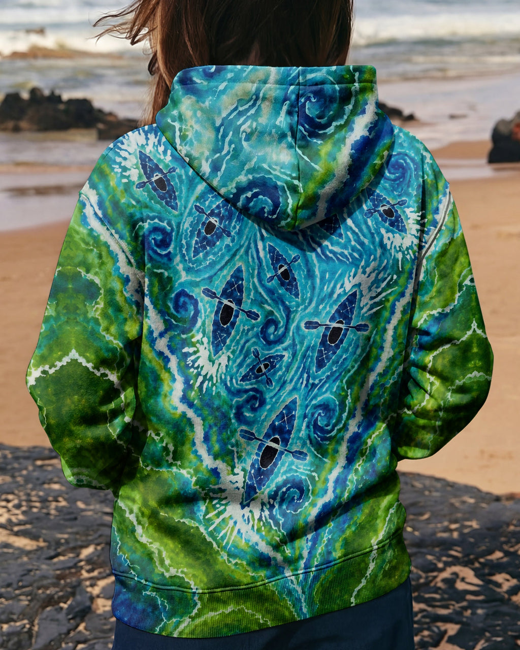 LAKESIDE KAYAK WATER SWIRL ALL OVER PRINT - KMTM1107261