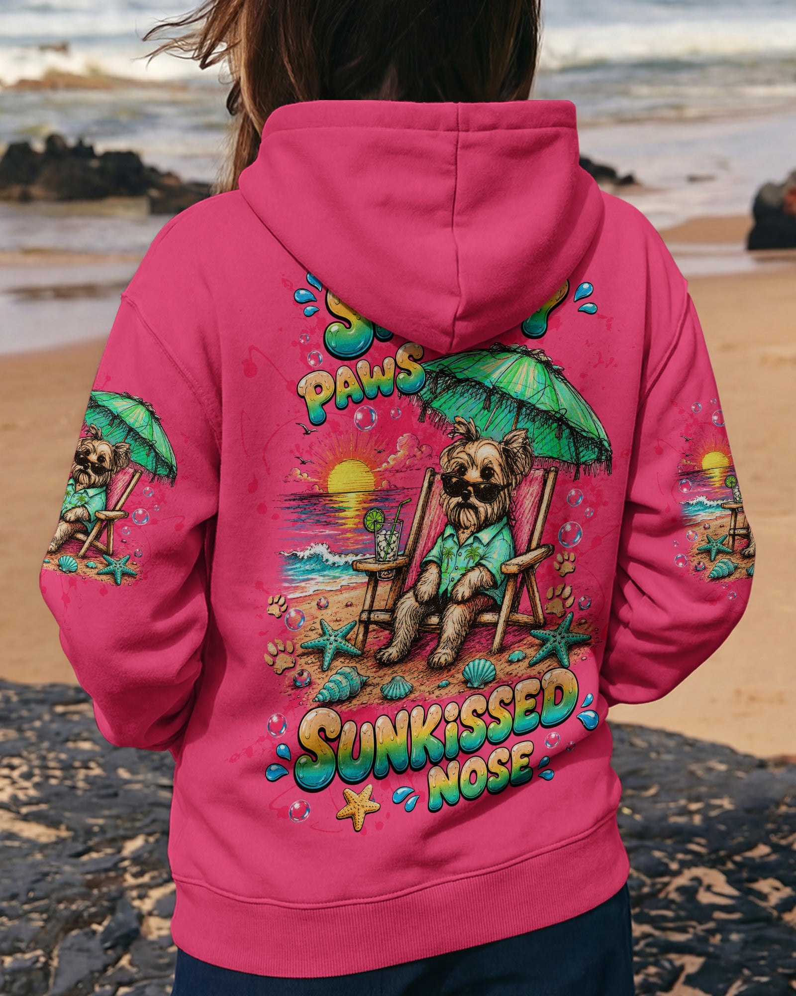SANDY PAWS SUNKISSED NOSE YORKIE DOG ALL OVER PRINT - TLTW2205264