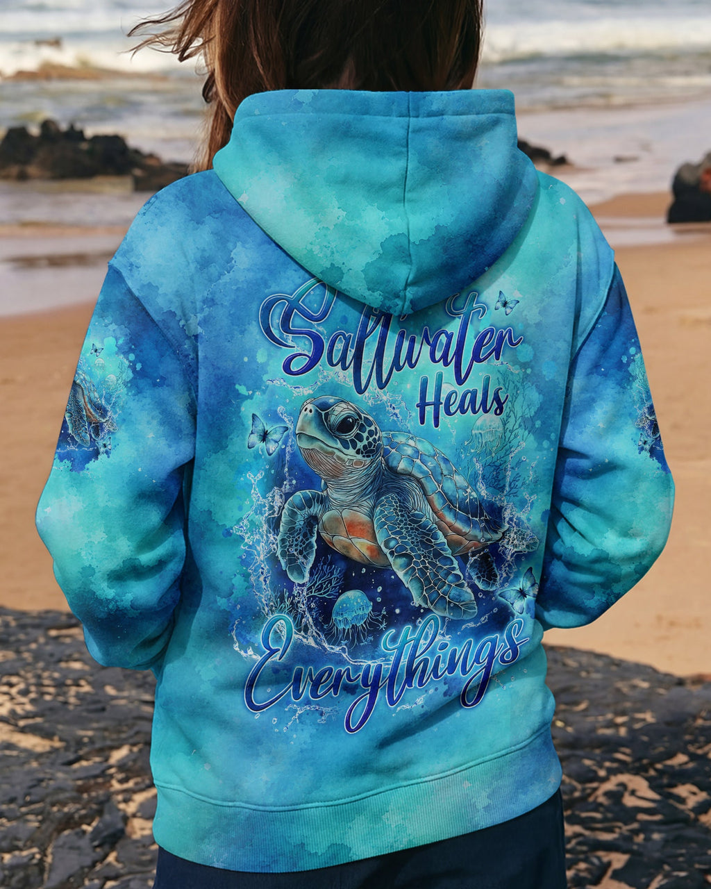 SALTWATER HEALS EVERYTHING TURTLE ALL OVER PRINT - TYLN0607263