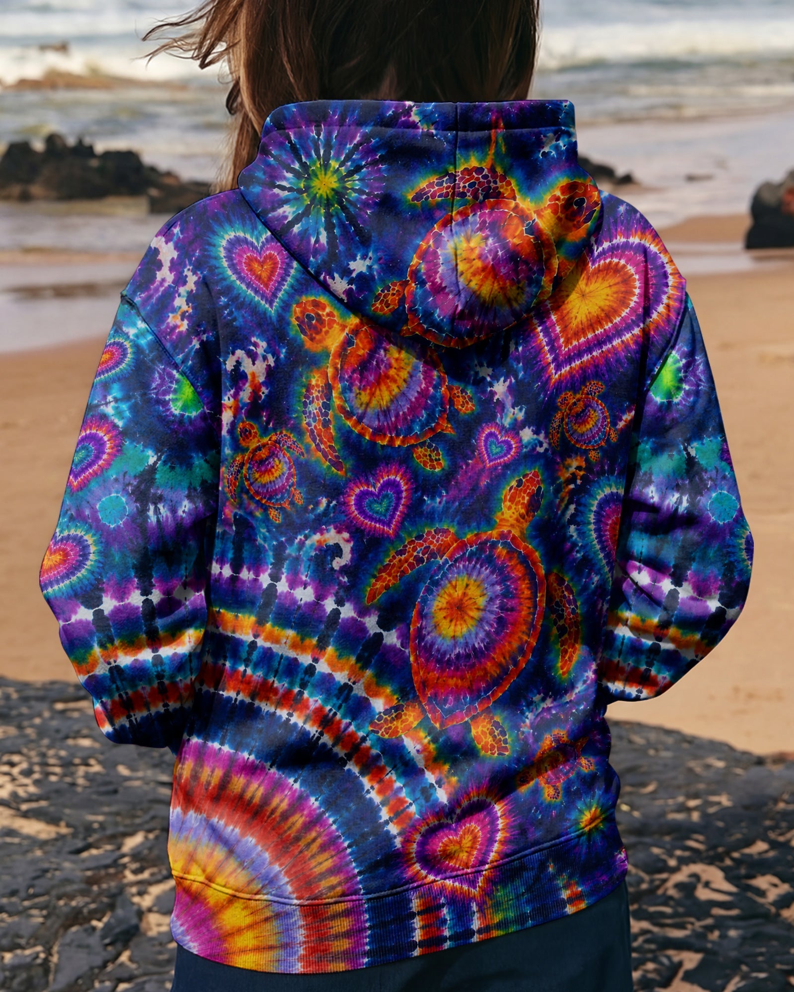 RADIANT SEA TURTLE HEARTS COLORFUL ALL OVER PRINT- KMTM0107261