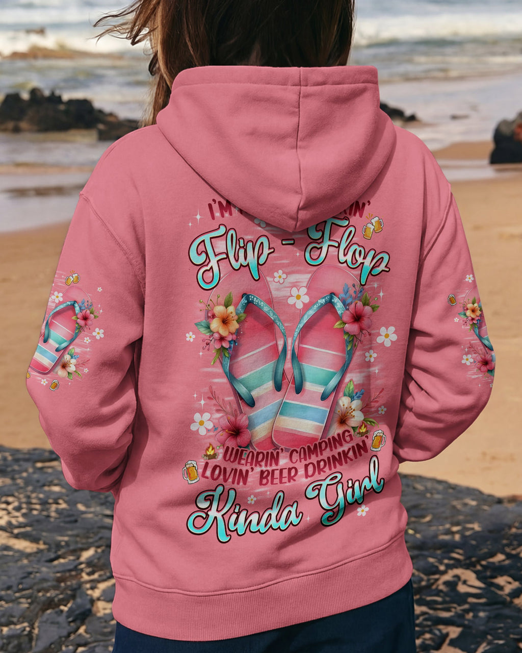KINDA GIRL FLIP FLOPS ALL OVER PRINT - TYPQ0804261