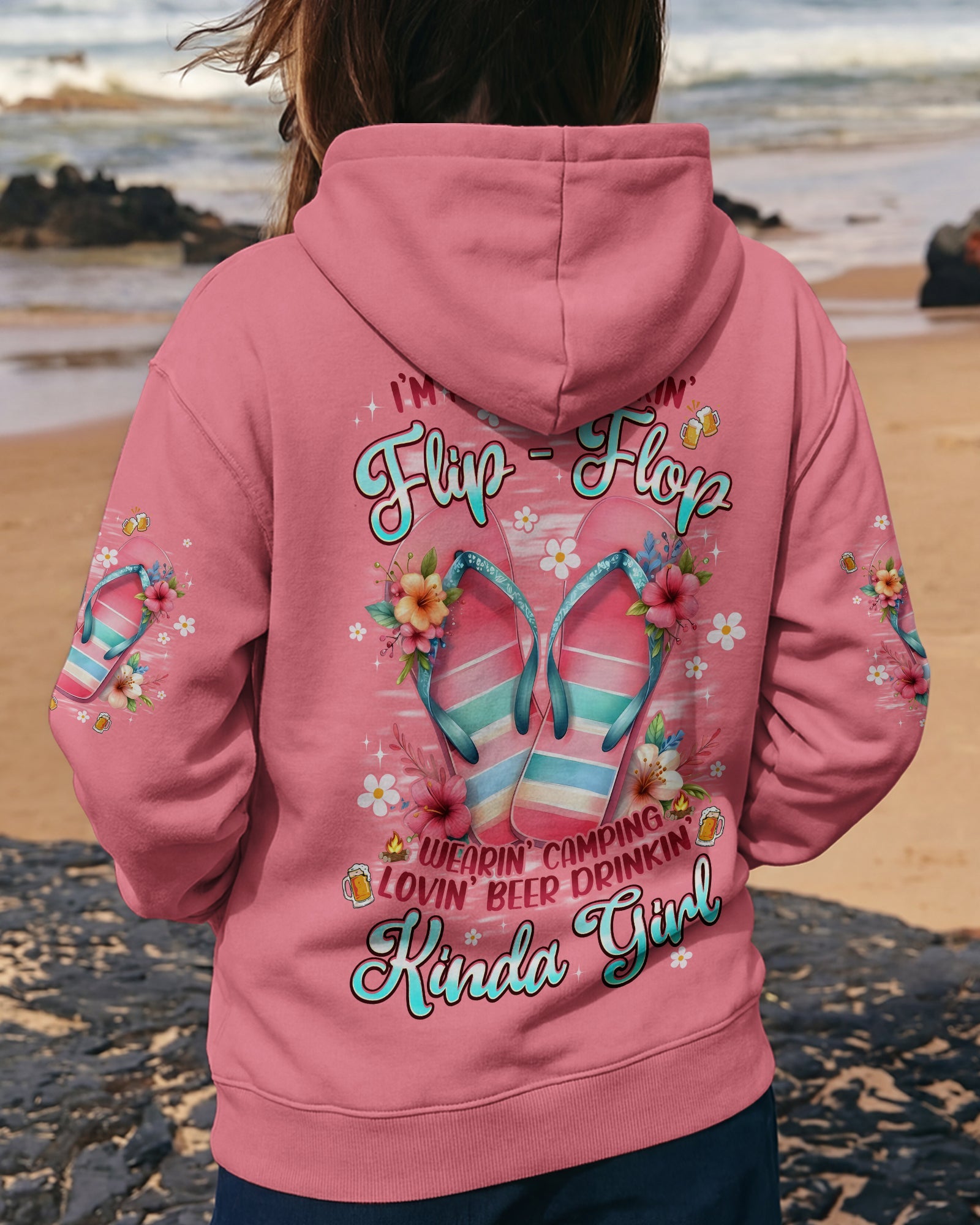 KINDA GIRL FLIP FLOPS ALL OVER PRINT - TYPQ0804261
