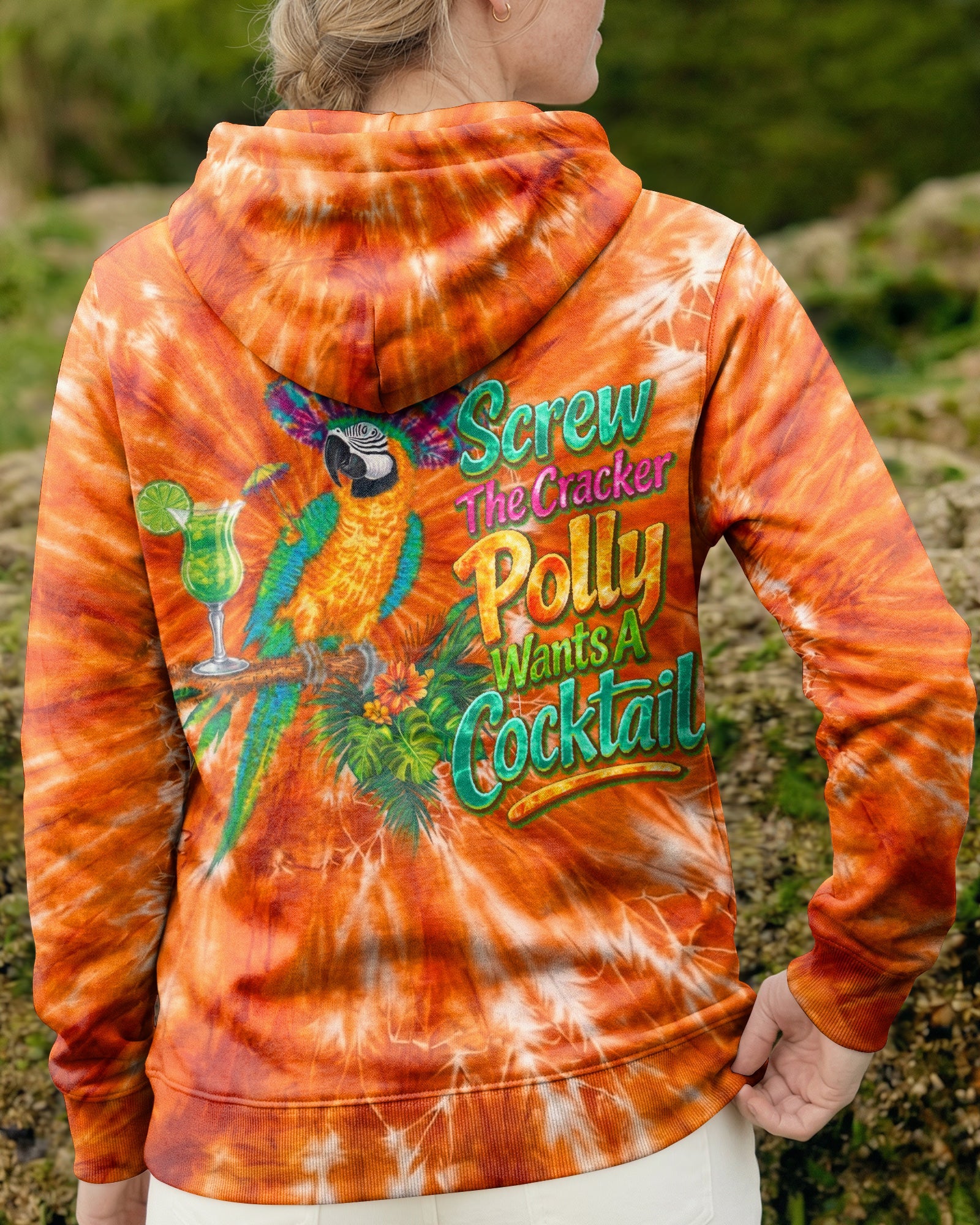 POLLY WANTS A COCKTAIL PARROT ALL OVER PRINT  - TLNO1404262