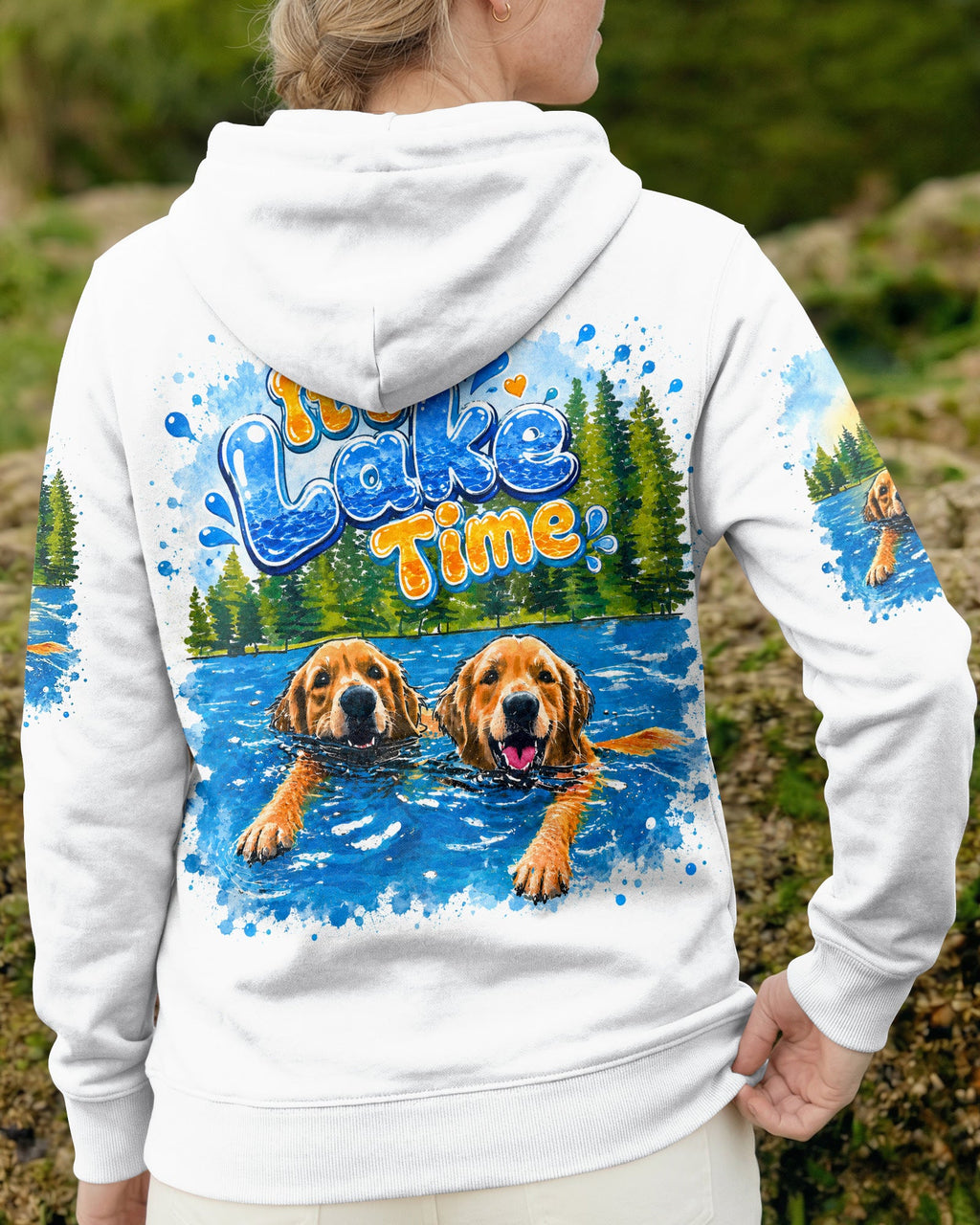 IT'S LAKE TIME LABRADOR DOG  ALL OVER PRINT - TLTW1805263
