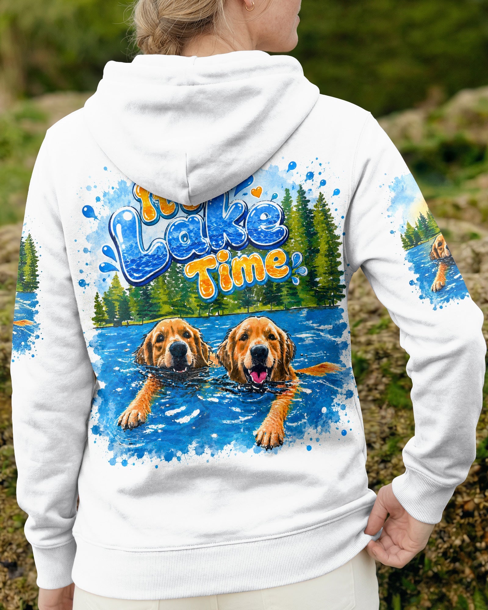 IT'S LAKE TIME LABRADOR DOG  ALL OVER PRINT - TLTW1805263