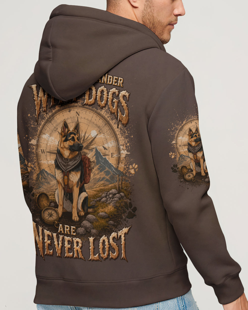 THOSE WHO WANDER WITH DOGS GERMAN SHEPHERD DOG ALL OVER PRINT - TLTW0506261