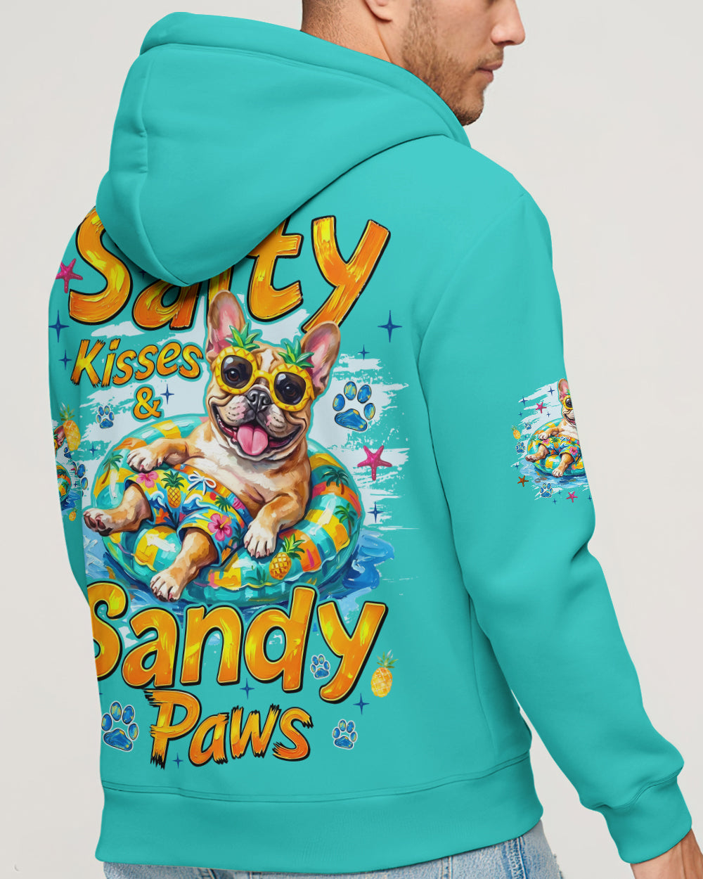 SALTY KISSES AND SANDY PAWS FRENCH BULLDOG ALL OVER PRINT - TYQY2905262