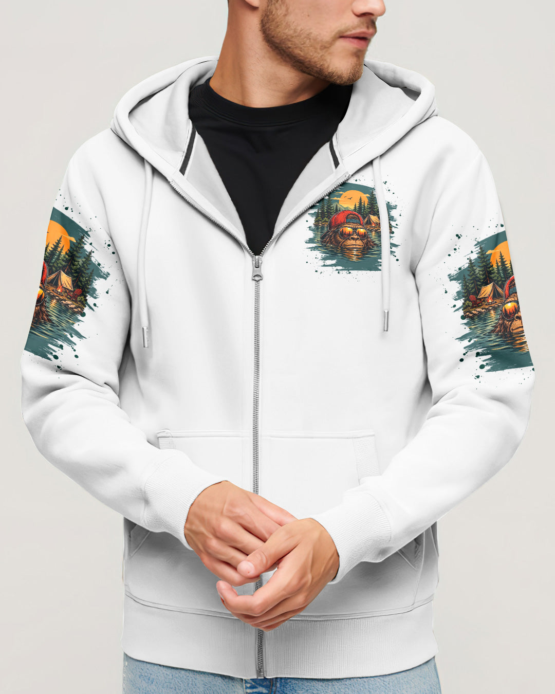 LIFE IS BETTER AT THE LAKE BIGFOOT ALL OVER PRINT   - TLHG2805263