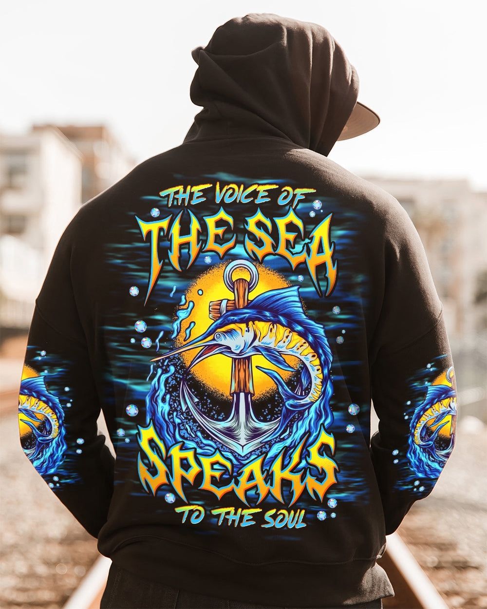 THE VOICE OF THE SEA SPEAKS TO THE SOUL MARLIN ALL OVER PRINT - TLNT0106262