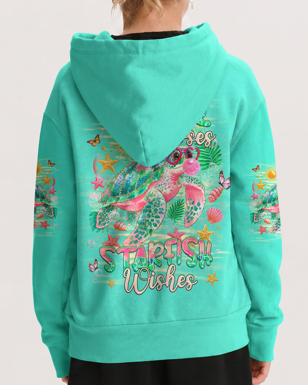 TURTLE KISSES STARFISH WISHES KIDS ALL OVER PRINT - TLHG0906261