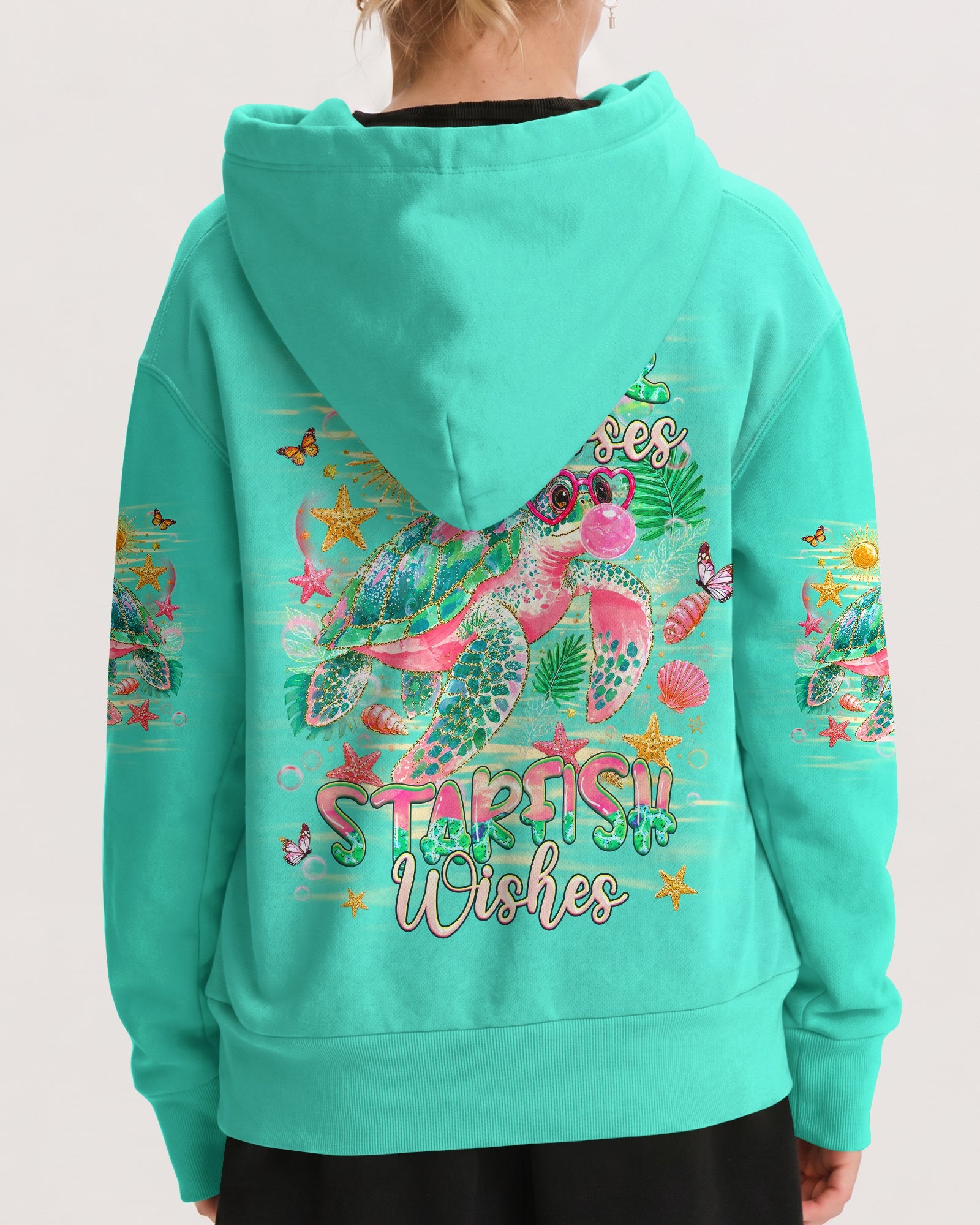 TURTLE KISSES STARFISH WISHES KIDS ALL OVER PRINT - TLHG0906261