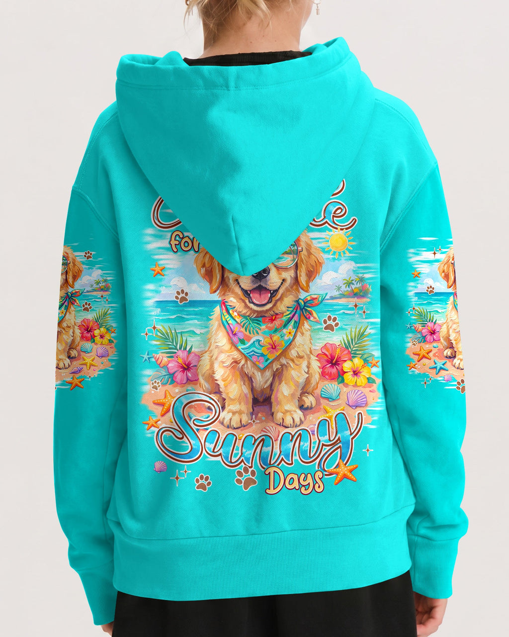 I WAS MADE FOR SUNNY DAYS GOLDEN RETRIEVER DOG KIDS ALL OVER PRINT - TYPQ0406263