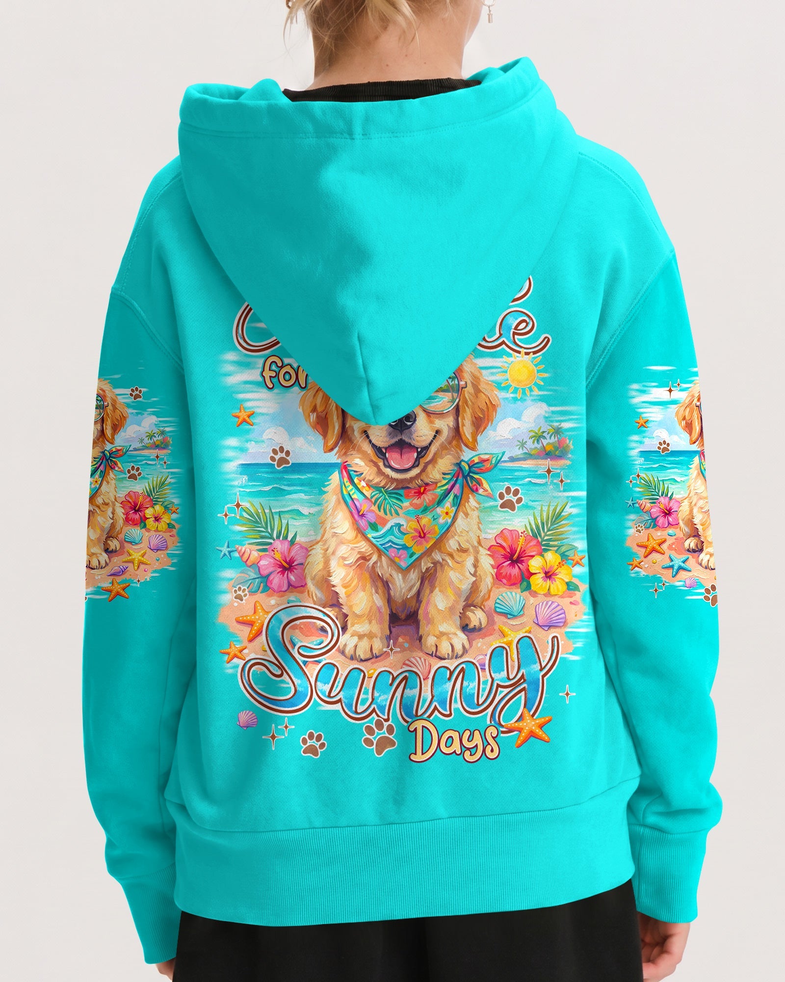 I WAS MADE FOR SUNNY DAYS GOLDEN RETRIEVER DOG KIDS ALL OVER PRINT - TYPQ0406263