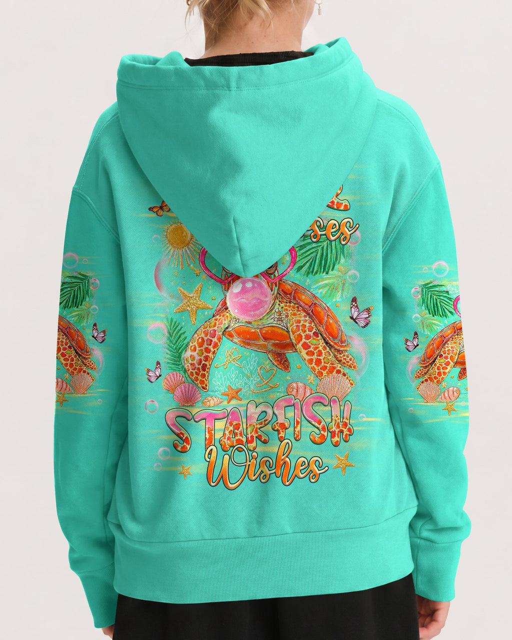 TURTLE KISSES STARFISH WISHES KIDS ALL OVER PRINT - TLHG2605261