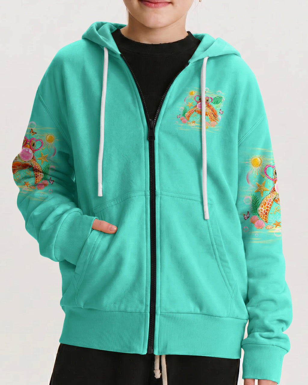 TURTLE KISSES STARFISH WISHES KIDS ALL OVER PRINT - TLHG2605261