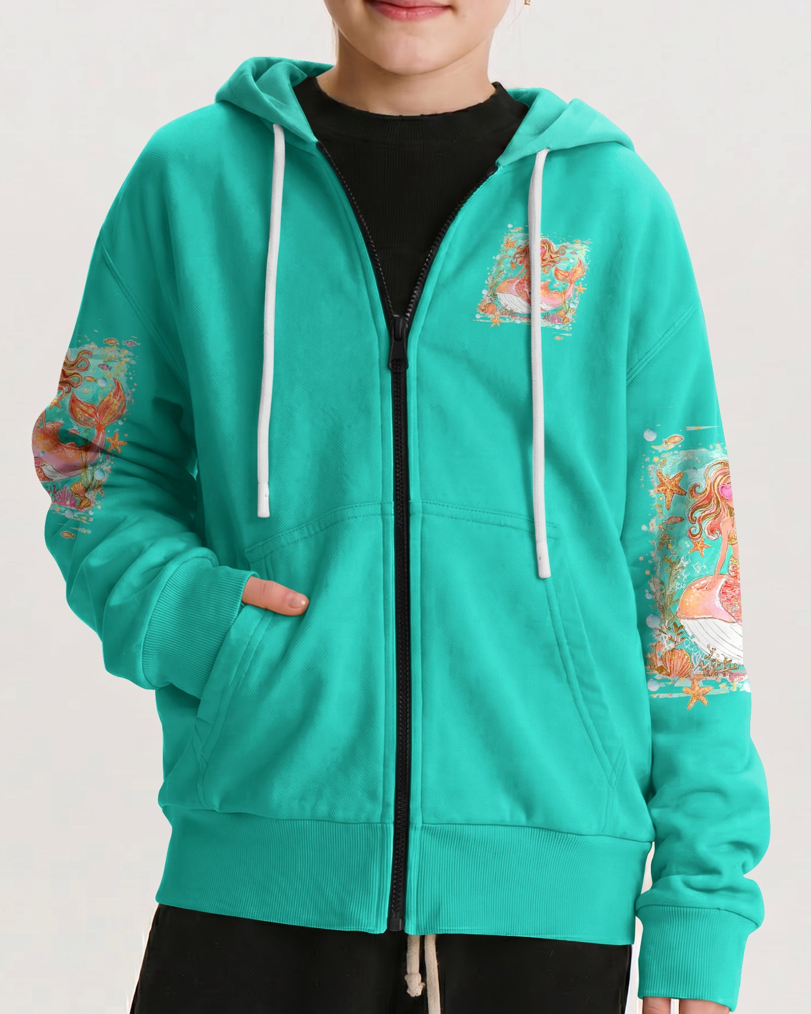 MERMAID KISSES STARFISH WISHES KIDS ALL OVER PRINT - TLHN0806261