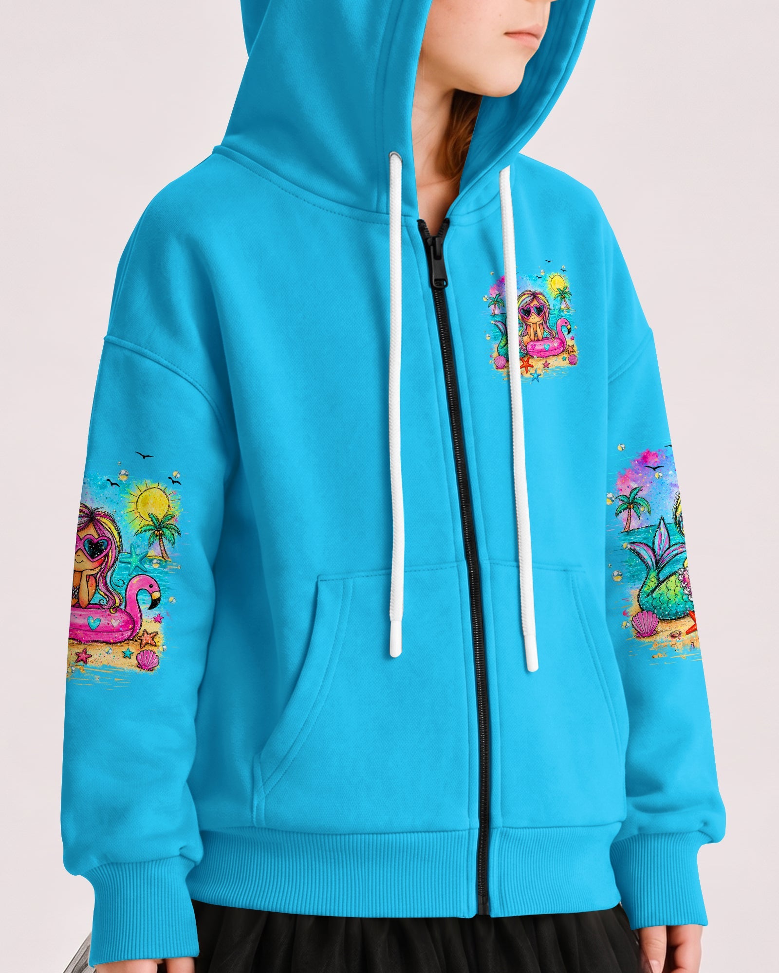 MERMAID KISSES STARFISH WISHES KIDS ALL OVER PRINT  - TLHN2505261
