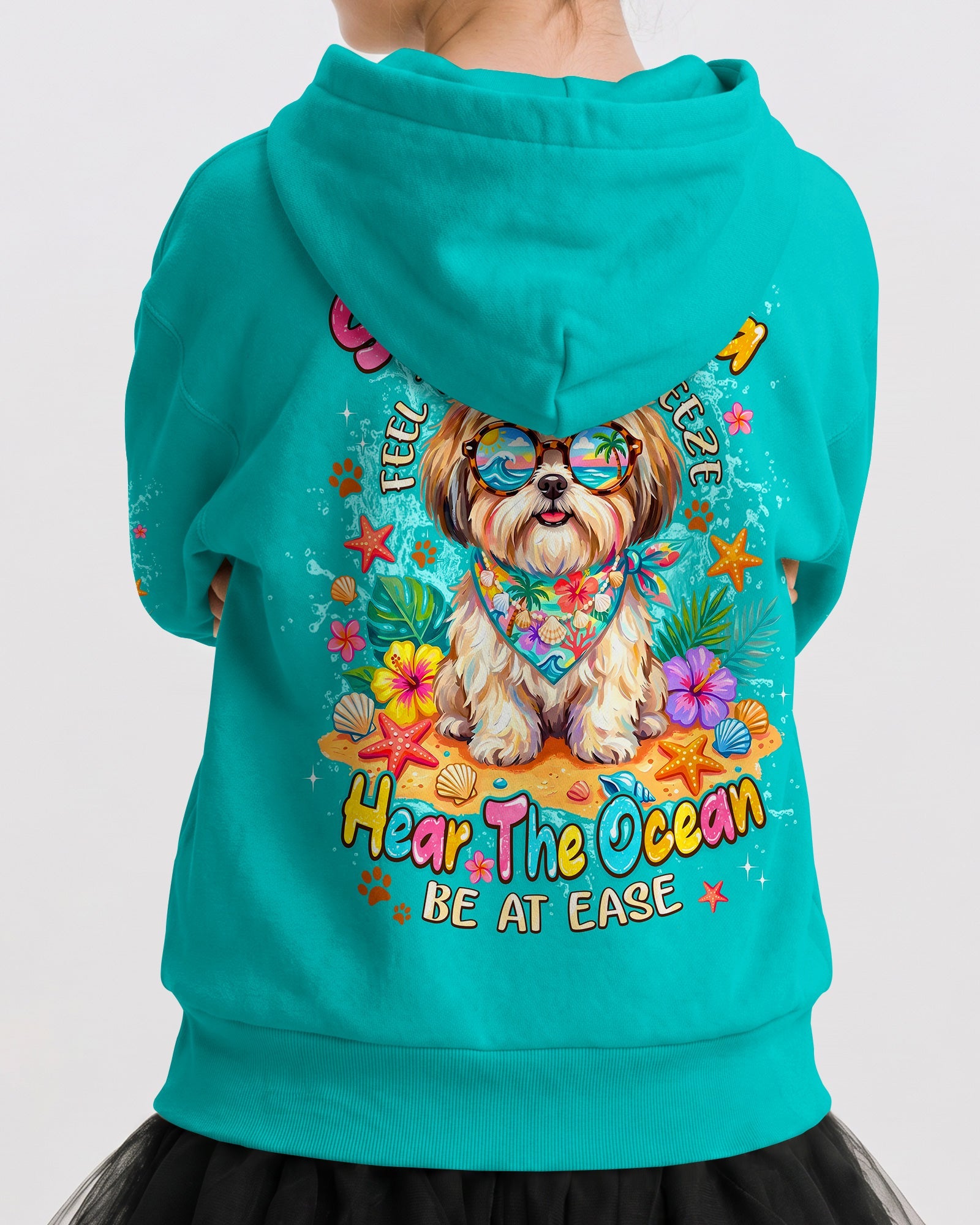 SMELL THE SEA SHIH TZU DOG KIDS ALL OVER PRINT - TYPQ0406262