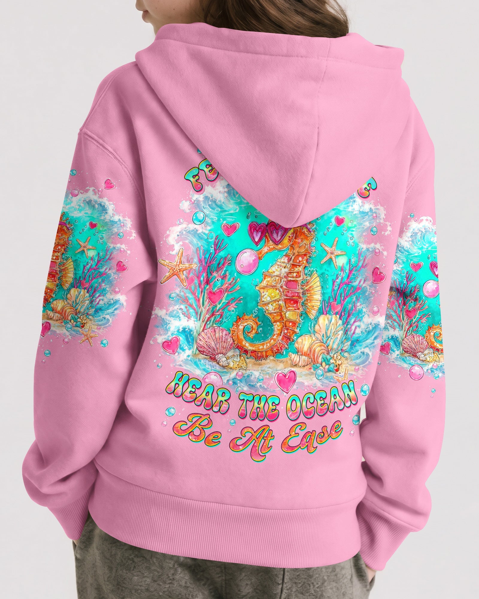 SMELL THE SEA FEEL THE BREEZE SEAHORSE KIDS ALL OVER PRINT - TLTW0806263