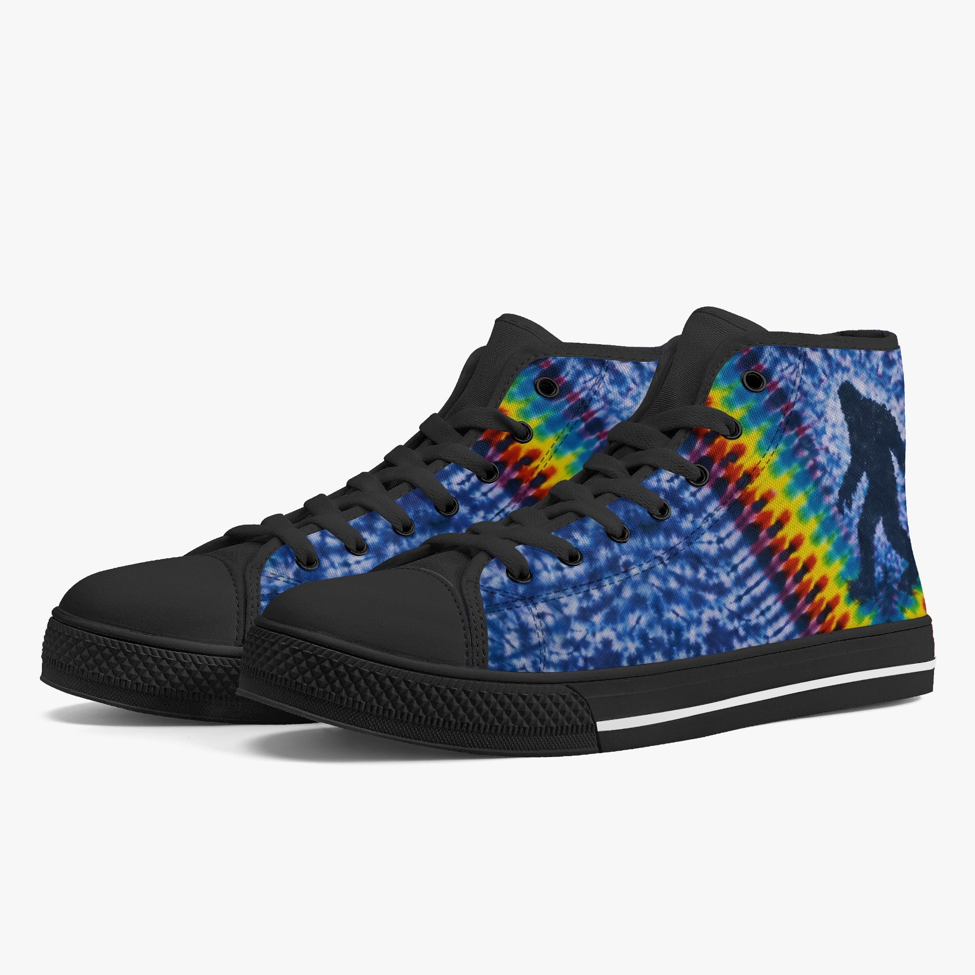BIGFOOT V COLORFUL PATTERN HIGH TOP CANVAS SHOES   - TLNO1505262